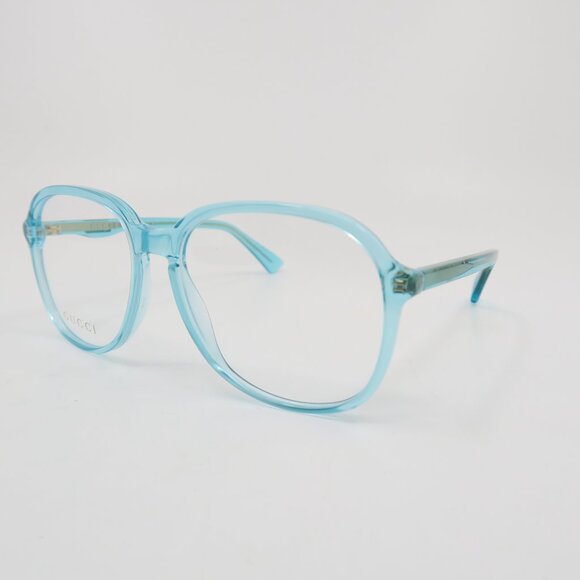 Gucci GG0259O 003 55mm Light Blue Transparent New Unisex Eyeglasses Frames. - Picture 4 of 10